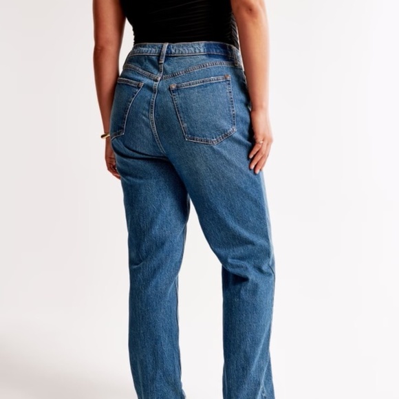 Abercrombie & Fitch 90s straight ultra high rise curve love denim jeans 27/4XS - Picture 1 of 6